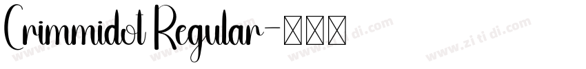 Crimmidot Regular字体转换